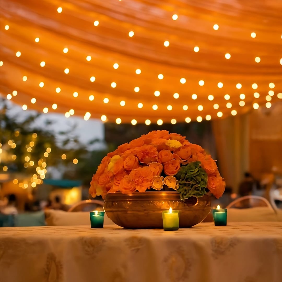 15.2-Complete-Peach-ceiling-with-bulb-bunting