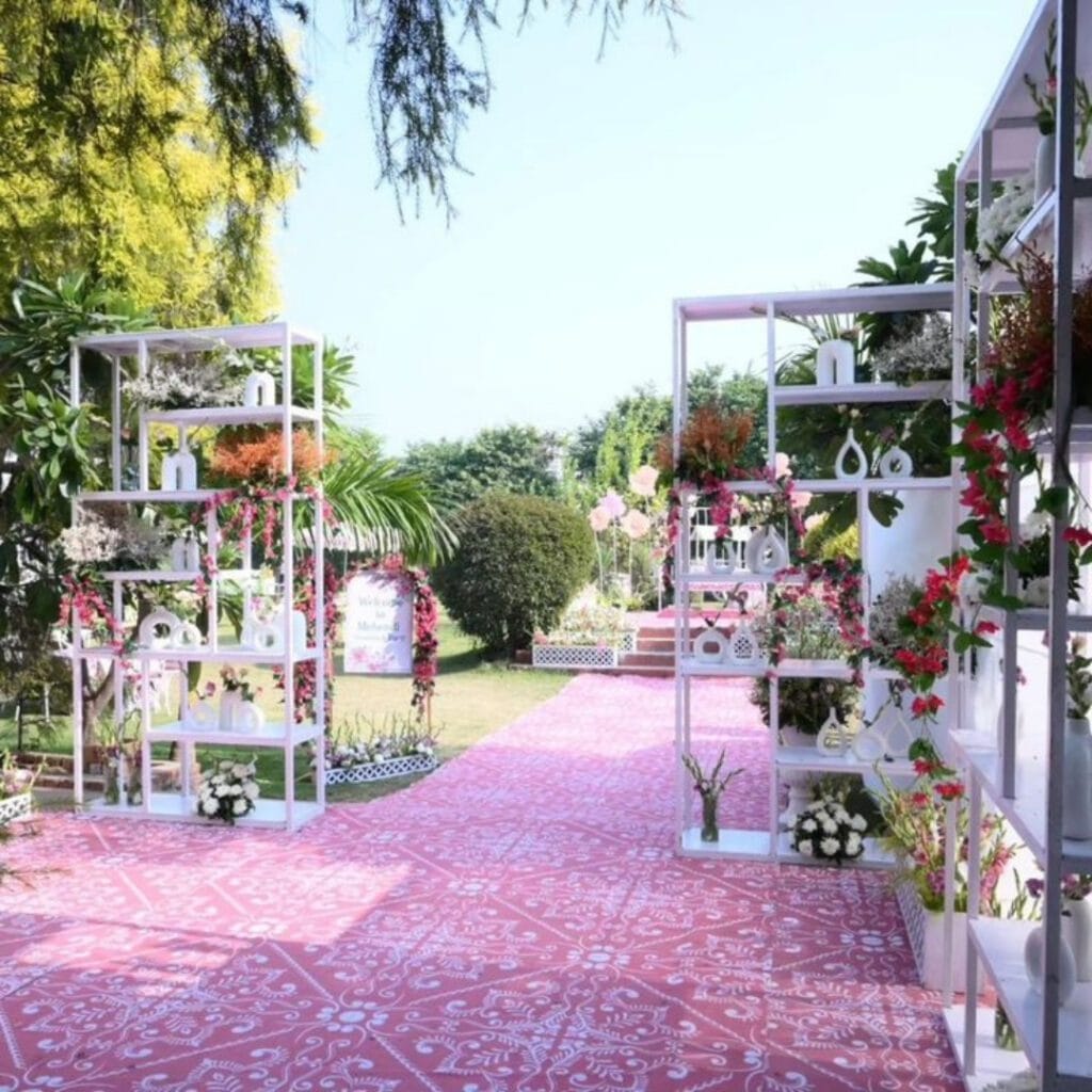 Decorative rack installation