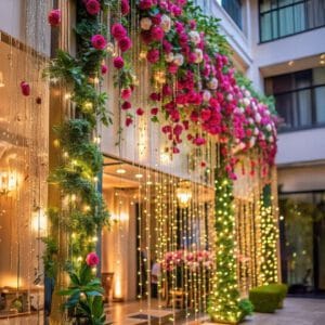 6.-House-facade-fairy-light-decor