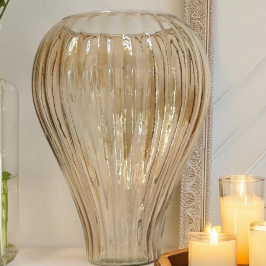 Golden Luster Glass Big Pot