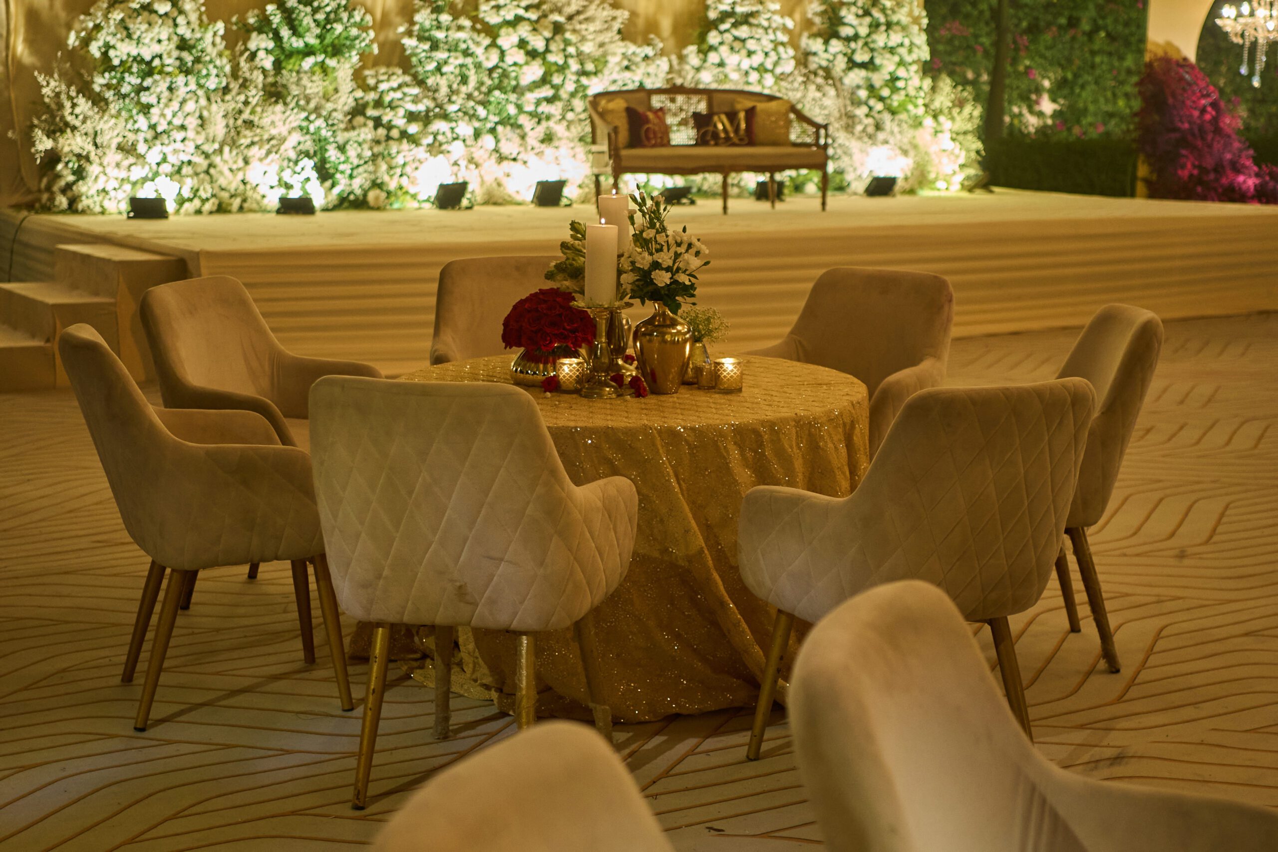 Gold Embroidery Table Cover - Image 2