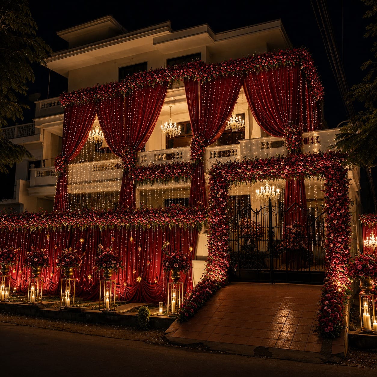 Balcony railings Floral & Drapes Decor - Image 3