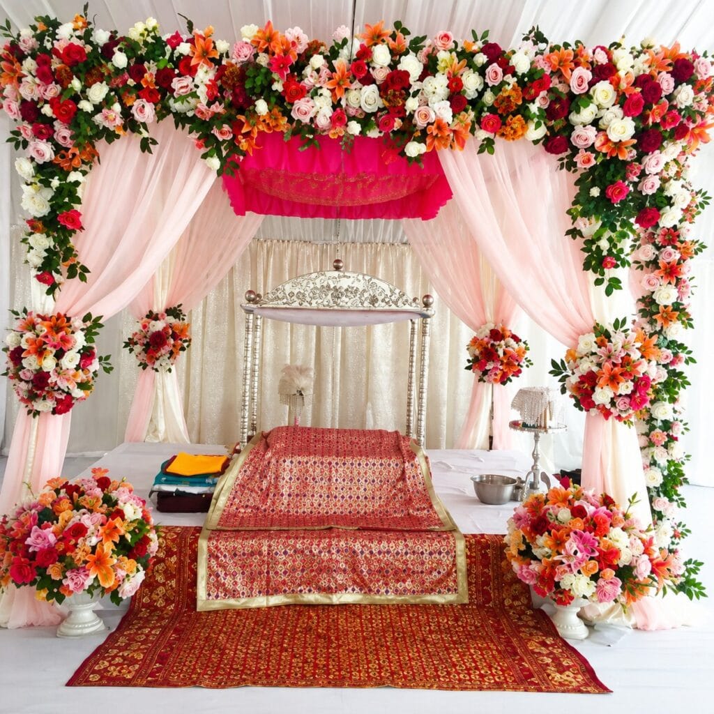 Vibrant Paath Floral Stage