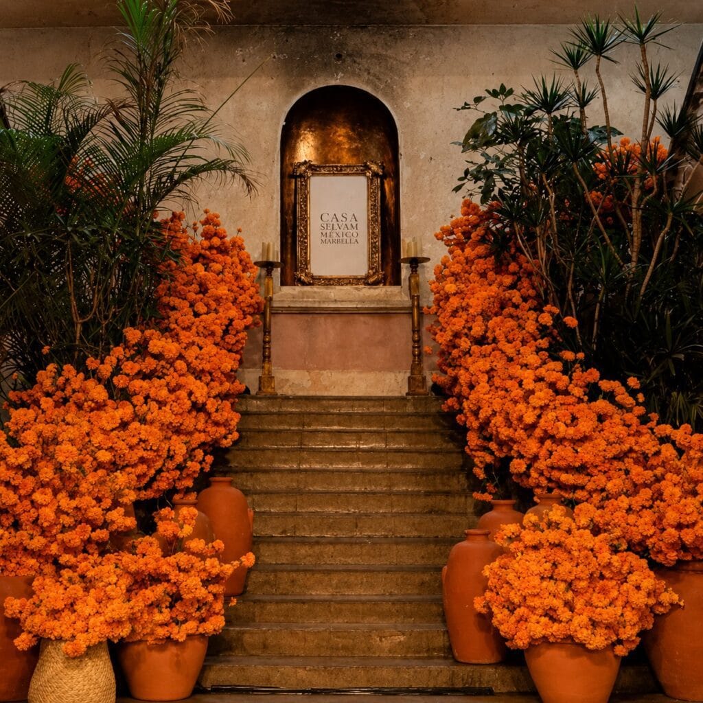 Marigold Cascade Fresh floral Décor
