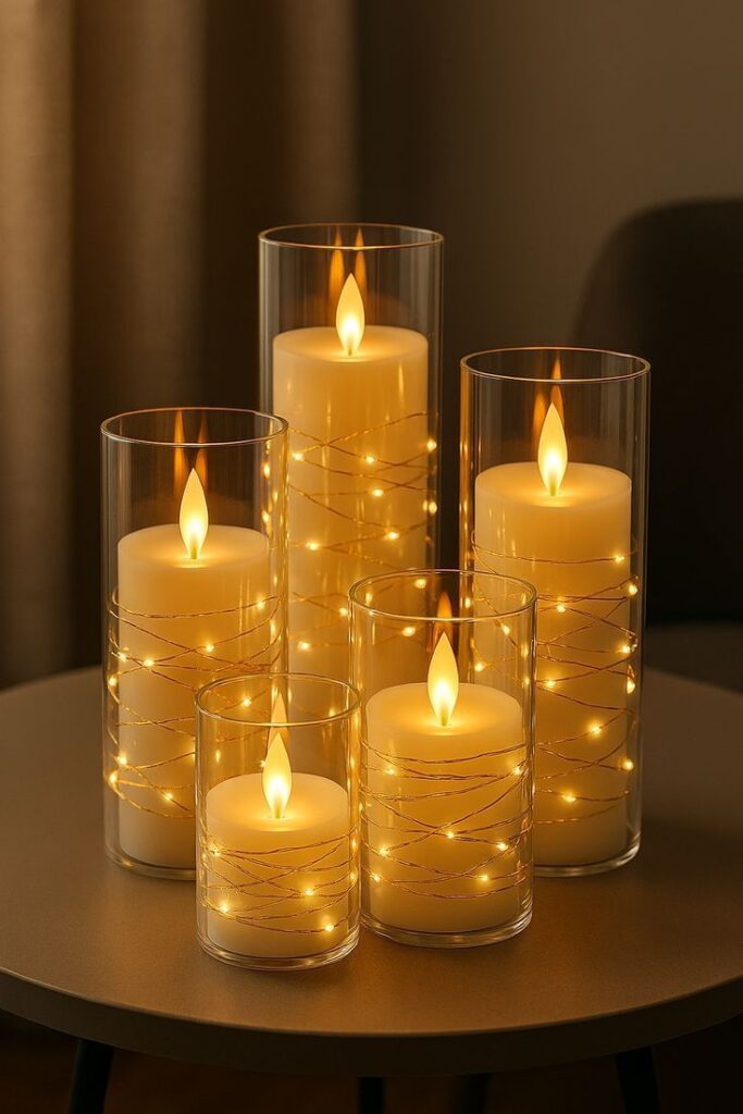 Glass LED Candles
