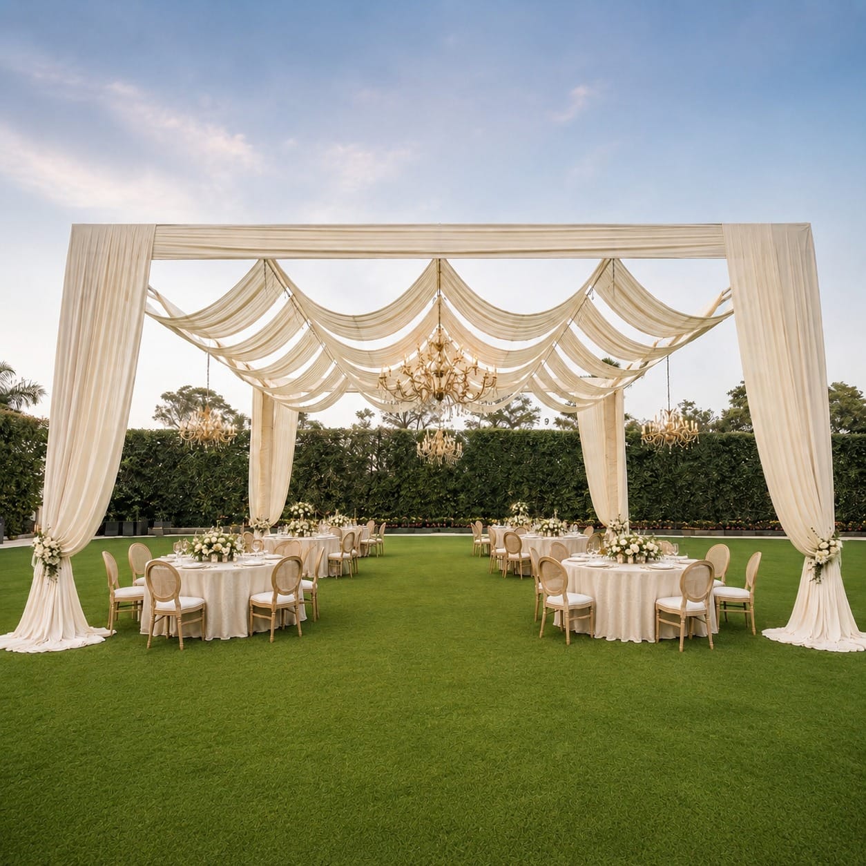 Decor with structure and fabric Outdoor