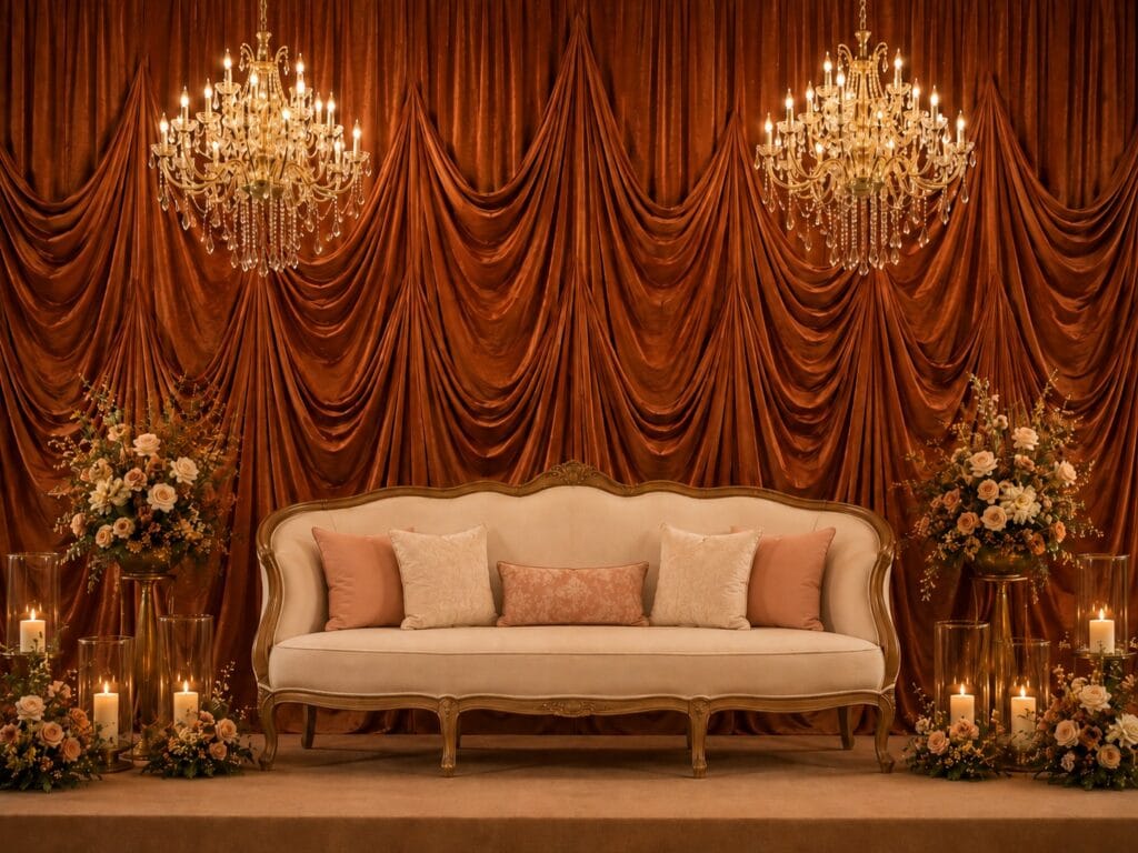 Draped walls for Decor and Masking 15ft.