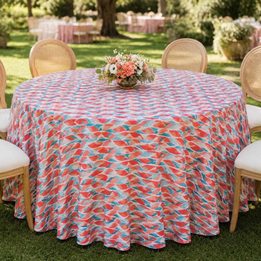 Vibrant Printed Table Cover