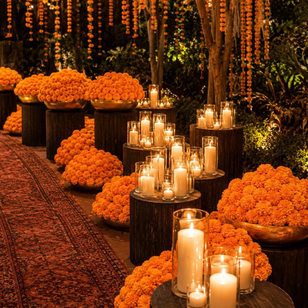 Petal Cluster & Candle Installation