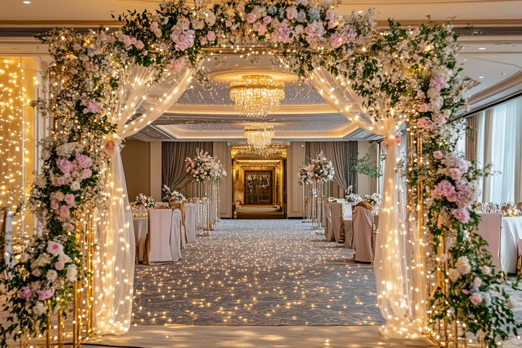 Entry Gate with Florals 10x10ft